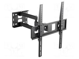 Holder | for wall mounting | 35kg | 32÷55" | black | Dim: 429x435x430mm