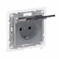 SUNO IP 44 2P+E SOCKET SCHUKO STANDARD AUTO TERMINALS SHUTTERED ALUMINIUM