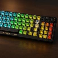 Mechanical Wireless Keyboard AULA F98 Pro — 99 keys, hot-swap, black
