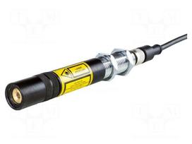 Module: laser | 6mW | cross | 635nm | 24VDC | focus regulation | 0÷100mA