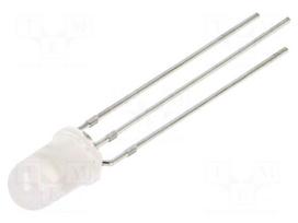 LED | yellow/green | 5mm | 40° | Front: convex | 2÷2.8/2.1÷2.8VDC