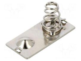 Lamella/spring contact | AAA,R03 | Batt.no: 2 | push-in | steel