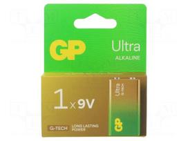 Battery: alkaline | 6F22 | 9V | non-rechargeable | 1pcs | ULTRA G-TECH