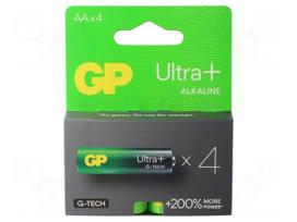 Battery: alkaline | AA | 1.5V | non-rechargeable | 4pcs.