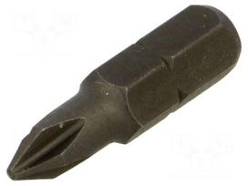 Screwdriver bit | Phillips | PH1 | 1/4" | Overall len: 25mm