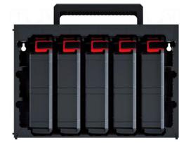 Set with containers | black | TAGERCASE | 415mm | 290mm | 295mm