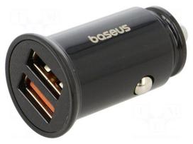 USB power supply | USB A socket x2 | Sup.volt: 12÷24VDC | 30W | black