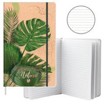 Biuro įranga // Kita biuro įranga // Notatnik Zeszyt Planner W Linie Liście Monstera Gumka A5 80 Kartek
