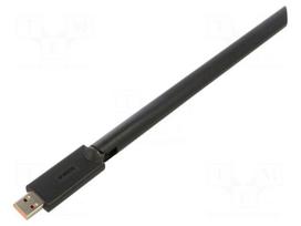 PC extension card: WiFi network | USB A plug | USB 2.0 | black