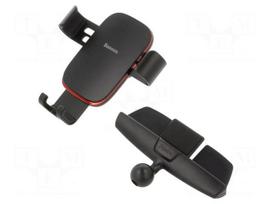 Car holder | black | mounted in CD slot | snapped-in