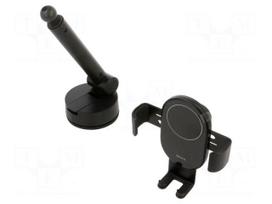 Car holder | black | for dashboard | snapped-in