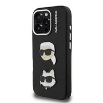 Karl Lagerfeld Grained PU K&CH Heads Case for Apple iPhone 16 Pro