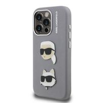 Karl Lagerfeld Grained PU K&CH Heads Case for Apple iPhone 15 Pro Max