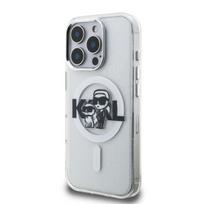 Karl Lagerfeld IML Glitter Karl and Choupette Sketch MagSafe Case for Apple iPhone 16 Pro