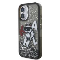 Karl Lagerfeld Liquid Glitter Scattered Choupette Case for Apple iPhone 16