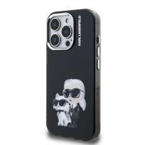 Karl Lagerfeld IML Aquarelle Karl and Choupette Case for Apple iPhone 15 Pro Max
