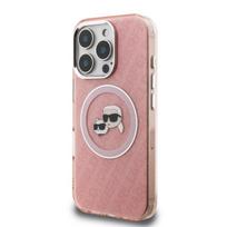 Karl Lagerfeld IML K&CH Heads Repeated Logo MagSafe Case for Apple iPhone 16 Pro
