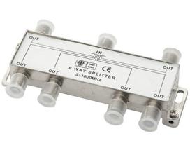 TV, SAT, HDMI, DVI kabeliai ir priedai // Konektori, aksesuāri un instrumenti koaksiālajiem kabeļiem // 9970# Rozgałęźnik f:gn-6gn bzt duży