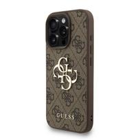 Guess PU 4G Metal Logo Strap Case for Apple iPhone 16 Pro