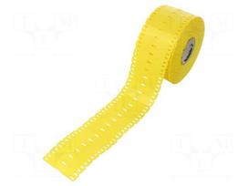 Label | polyurethane | yellow | -40÷90°C | cable ties | UL94HB | reel