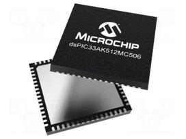 IC: dsPIC microcontroller | 64kB | 64kBSRAM | VQFN64 | 3÷3.6VDC | DSPIC