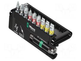 Tools set: screwdriver bits | plastic box | 1/4" | 10pcs.