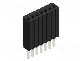 Connector: pin strips | socket | female | PIN: 7 | THT | 1.5A | 125V | 1x7