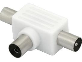 TV, SAT, HDMI, DVI kabeliai ir priedai // Konektori, aksesuāri un instrumenti koaksiālajiem kabeļiem // 3214#                Rozgałęźnik antenowy: gniazdo-2wtyk indukcyjny odwrotny/ii`