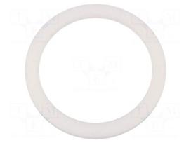 Gasket | PTFE | Thk: 2mm | Øint: 22mm | Øout: 27mm | PG16 | white