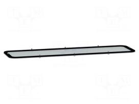Cable gland plate | steel | W: 130mm | L: 445mm | Spacial S3D