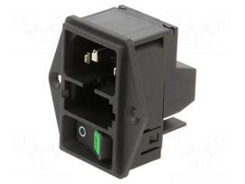 Connector: AC supply | male | 10A | 250VAC | 250V | IP40 | -25÷85°C