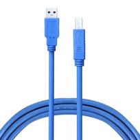HQ USB 2.0 A-plug AM-BM Printer Cable 1.0 m Blue