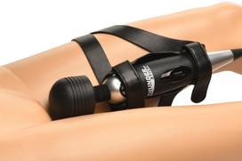 Master Series diržas su vibratoriaus laikikliu - Juoda