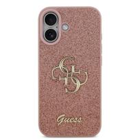 Guess PU Fixed Glitter 4G Metal Logo Case for Apple iPhone 17