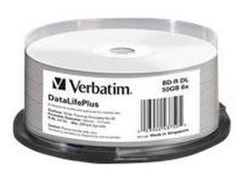 VERBATIM BluRay BD-R DL 50GB 25pc