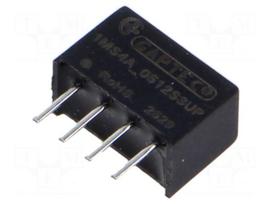 Converter: DC/DC | 1W | Uin: 4.5÷5.5VDC | Uout: 12VDC | Iout: 83mA | THT