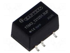 Converter: DC/DC | 1W | Uin: 10.8÷13.2VDC | Uout: 12VDC | Iout: 83mA