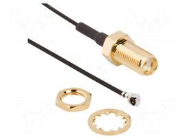 Cable | 0.3m | AMC female,SMA female | angled,straight
