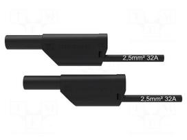 Test lead | 32A | banana plug 4mm,both sides | Urated: 1kV | Len: 1.5m