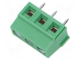 Connector: PCB terminal block | terminal | TO | 10A | PIN: 3 | angled