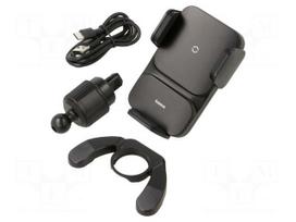 Car holder | black | air vent | snapped-in
