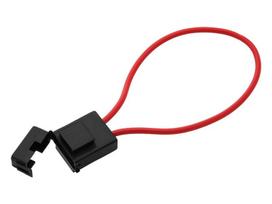 Automobilių ir motociklų prekės, elektronika, navigacija, CB radijas // Automobilių elektronikos komponentai : Montavimo kabeliai : Saugikliai : Jungtys // 1282# Gniazdo bezpiecznika samochodowego uni pionowe czarne