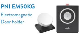Fail Safe NO durų laikymo elektromagnetas, sieninis montavimas, laikymo jėga 50 kg, 12/24V