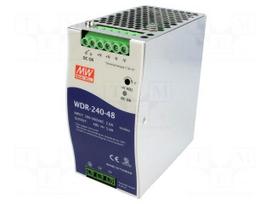 Power supply: switching | for DIN rail | 240W | 48VDC | 5A | 180÷550VAC