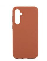 Nugarėlės dėklai Evelatus Samsung Galaxy A34 Premium Soft Touch Silicone Case Saddle Brown