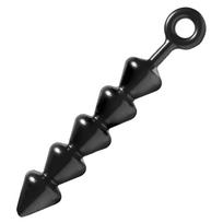 XR Brands XR Brands XL - Kulki intymne z uchwytem O-ring, czarne, TPR, 32 cm