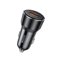 Yesido Y64 Automobilinis Įkroviklis 50W Greitas Įkrovimas USB-A+C Juodas