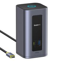 Hub'as 12in1 Usb-c į Usb-c Usb-a Hdmi Displayport Rj45 - Pilkas