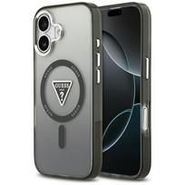GUESS dėklas IPHONE 17, suderinamas su MagSafe GUHMP17SHGTMLCGK (IML Gradient su trikampio logotipu) juodas