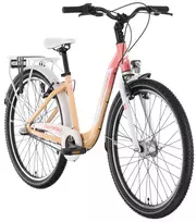 Dviratis „Tabou Queen 26 Plus“, koralų ir baltos spalvos
